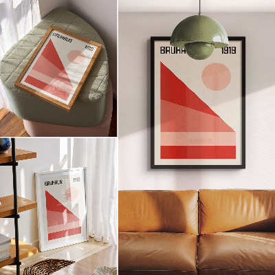 Wandposter Geometrische Komposition, moderner Minimalismus