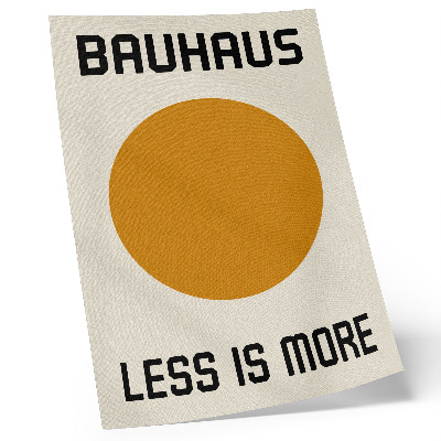 Poster Minimalismus-Kreis, Bauhaus-Creme-Hintergrund