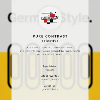 Wandposter mit geometrischer Schlichtheit im Bauhaus-Stil