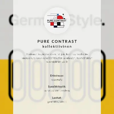 Wandposter mit geometrischer Schlichtheit im Bauhaus-Stil
