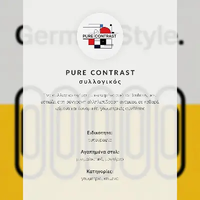 Wandposter mit geometrischer Schlichtheit im Bauhaus-Stil