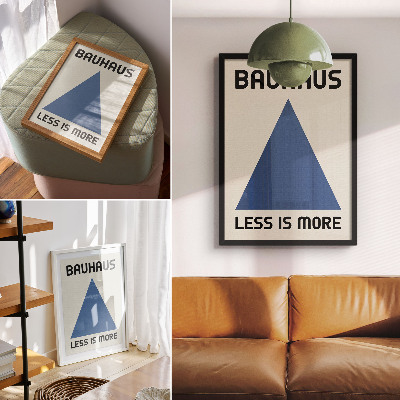 Wandposter Der Bauhaus-Stil zeichnet sich durch geometrische Schlichtheit aus.