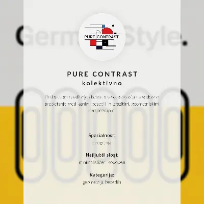 Wandposter mit geometrischer Schlichtheit im Bauhaus-Stil