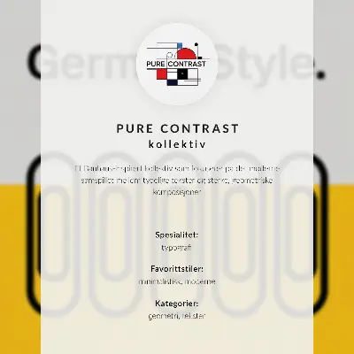 Wandposter mit geometrischer Schlichtheit im Bauhaus-Stil