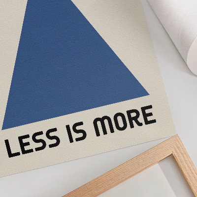Wandposter Der Bauhaus-Stil zeichnet sich durch geometrische Schlichtheit aus.