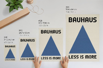 Wandposter Der Bauhaus-Stil zeichnet sich durch geometrische Schlichtheit aus.