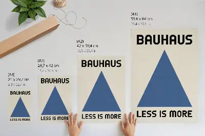 Wandposter mit geometrischer Schlichtheit im Bauhaus-Stil