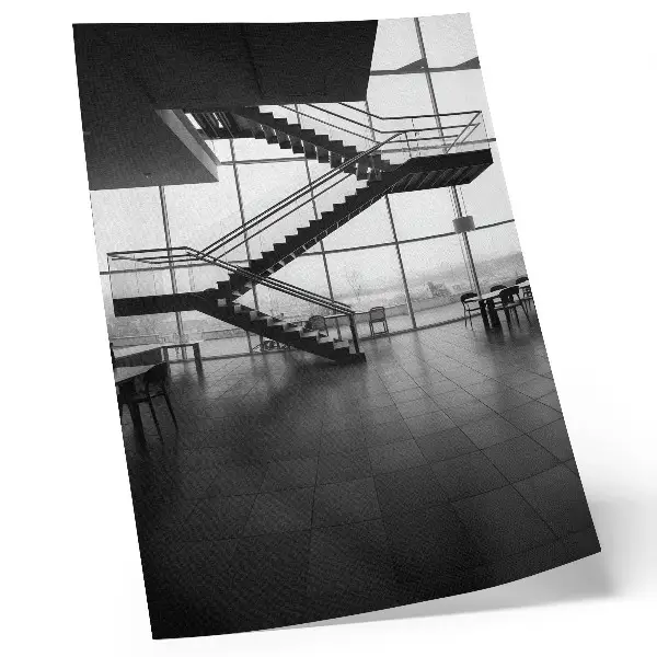 Poster moderne Treppen mit geometrischer Eleganz