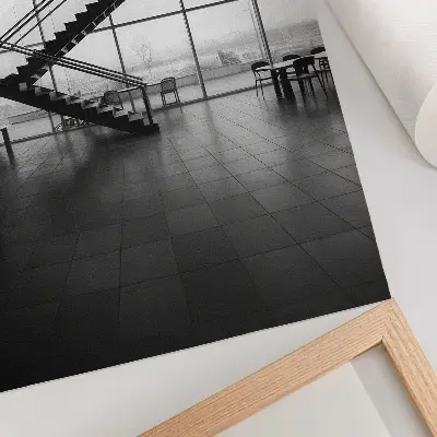 Poster moderne Treppen mit geometrischer Eleganz