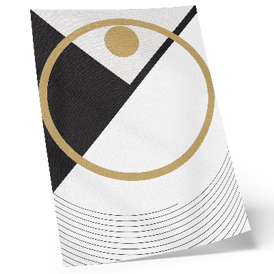 Kunstdruck leinwand Geometrisches Muster, kontrastierende Farben, moderner Stil