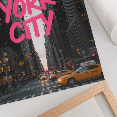 Poster Wolkenkratzer Modernität rosa Akzent