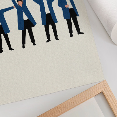 Poster Moderne Charaktere im skandinavischen Stil