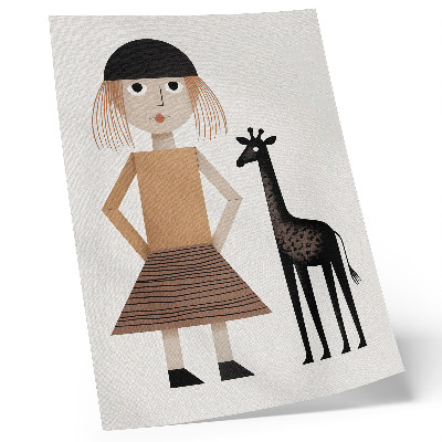 Wandposter Geometrische Figur mit Giraffen-Schlichtheit und -Stil