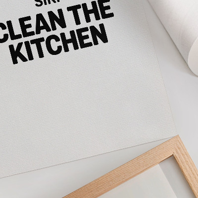 Poster Minimalistische Inschrift, kontrastierendes Motiv