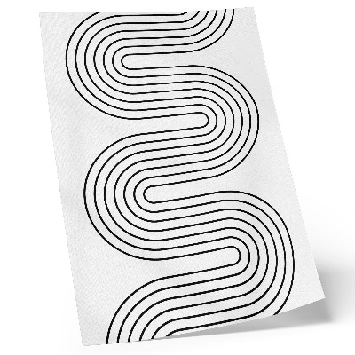 Wandposter Kontrastierende Linien, abstraktes Muster, Modernität