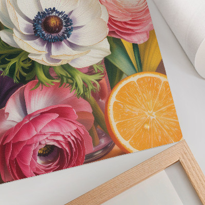 Poster Blumen voller Leben und Farbe ohne Kommas