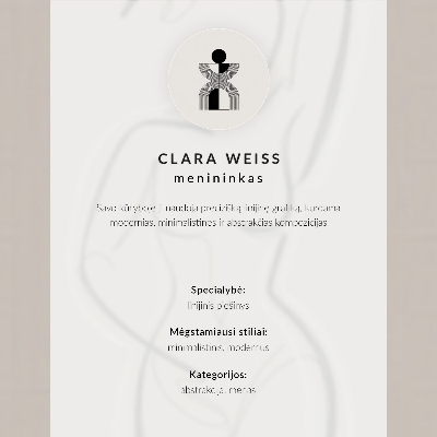 Poster Zarte Silhouette eines Kaninchens mit dünner Linie