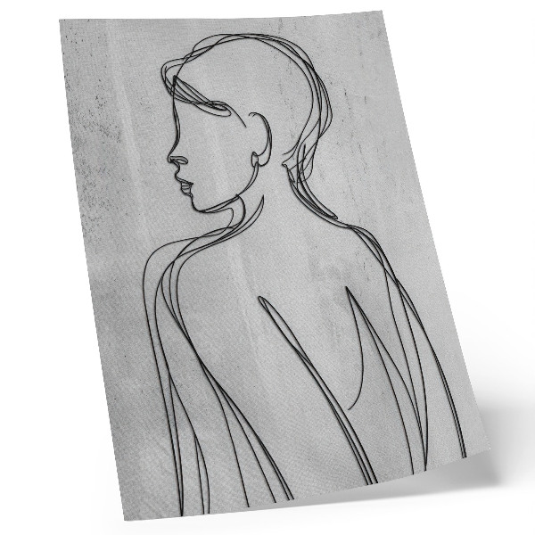 Wandposter Linienführung, Modernität, Ruhe, Grautöne, Eleganz