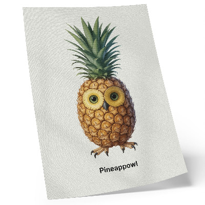 Kunstdruck leinwand Eine fantasievolle Kombination aus Ananas und Eule