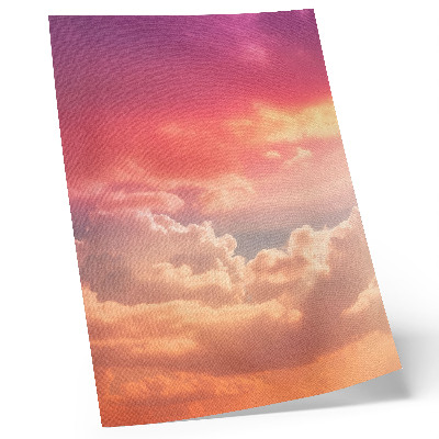 Kunstdruck leinwand Pastellfarbene Wolken, friedlicher Sonnenuntergang