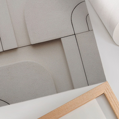 Kunstdruck leinwand Geometrische Formen, moderne Komposition, Eleganz