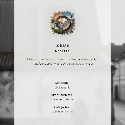 Poster rustikaler Turm mit Ziegeldach unter blauem Himmel