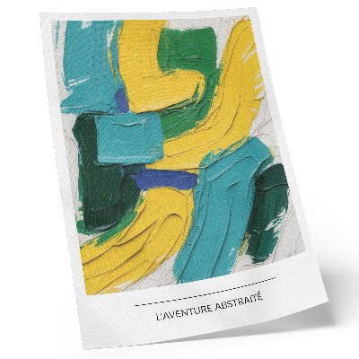 Wandposter Energetische Farben, dynamische Abstraktion