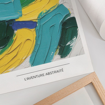 Wandposter Energetische Farben, dynamische Abstraktion