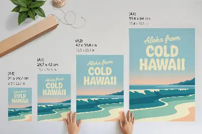 Kunstdruck auf Leinwand moderne Typografie mit Naturlandschaft und Strandmotiven