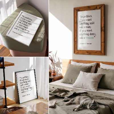Poster Minimalistisches Zitat, das zur Inspiration und Motivation durch Einfachheit anregt