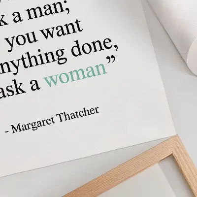 Poster minimalistisches Zitat für Inspiration und Motivation durch schlichtes Design
