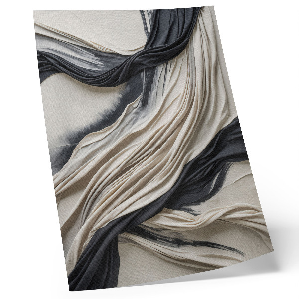 Wandposter Fließende Stoffwellen unterstreichen moderne Eleganz