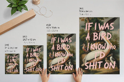 Kunstdruck leinwand Kreative Inschrift vor natürlichem Hintergrund