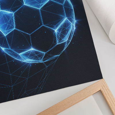 Kunstdruck leinwand Digitale Kugel, geometrische Linien und Lichter
