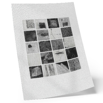 Wandposter Schwarz-weiße geometrische Muster in künstlerischer Form