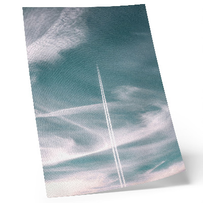 Poster Blauer Himmel, Streifen von Freiheit, Inspiration