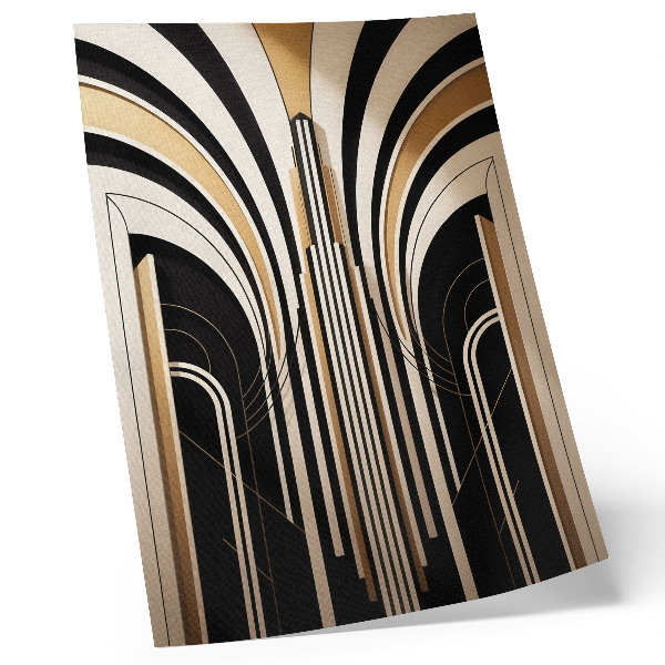 Poster Moderne Bögen, Eleganz, Art déco, Kontrast