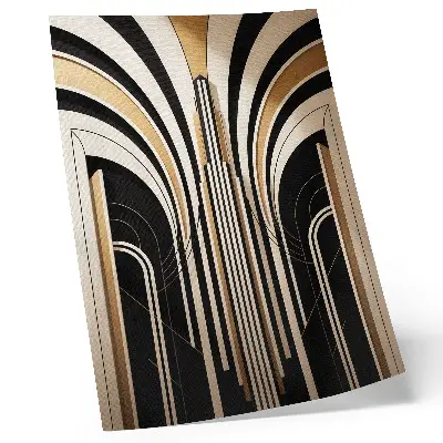 Poster moderne Bögen im eleganten Art-déco-Stil mit Kontrast
