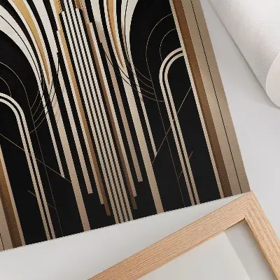 Poster moderne Bögen im eleganten Art-déco-Stil mit Kontrast