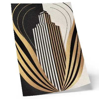 Kunstdruck auf Leinwand architektonische Linien in eleganter und moderner Optik