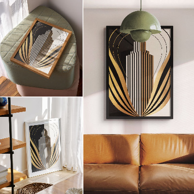 Kunstdruck leinwand Architektonische Linien kontrastieren Eleganz und Modernität