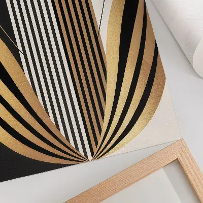 Kunstdruck auf Leinwand architektonische Linien in eleganter und moderner Optik