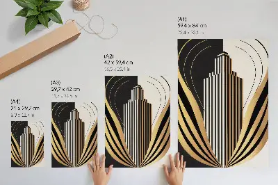 Kunstdruck auf Leinwand architektonische Linien in eleganter und moderner Optik