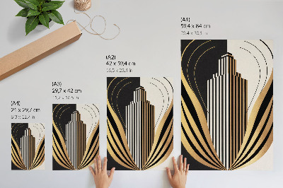 Kunstdruck leinwand Architektonische Linien kontrastieren Eleganz und Modernität