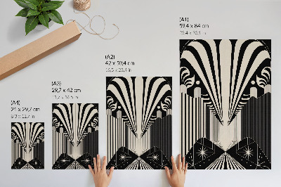 Wandposter Markante Kontraste zwischen geometrischen Formen und Modernität