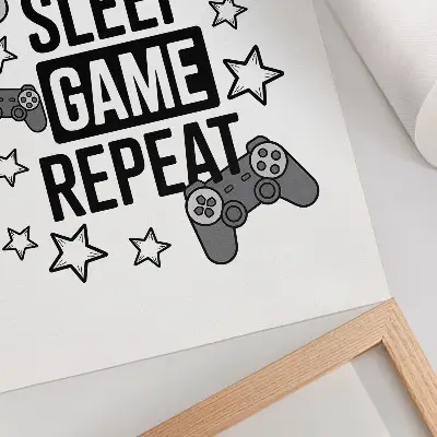 Poster mit Sterne-Inschrift im modernen minimalistischen Stil