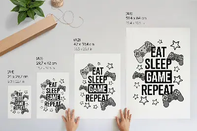 Poster mit Sterne-Inschrift im modernen minimalistischen Stil