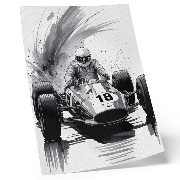 Kunstdruck leinwand Fahrdynamik im Vergleich zum Rennsport