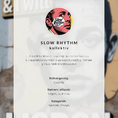 Wandposter Klassische Zeichen, gelber Text, dynamischer Kontrast
