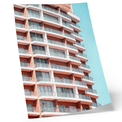 Poster Moderne Architektur mit offenen Balkonen
